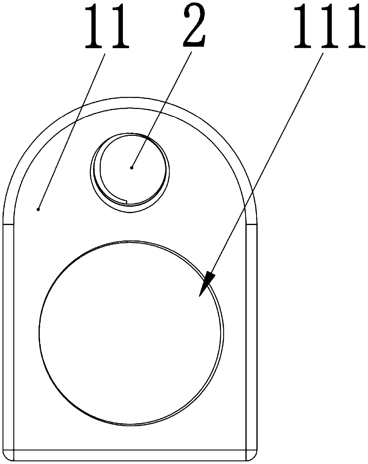 Fixing device for external lens of mobile phone and external lens