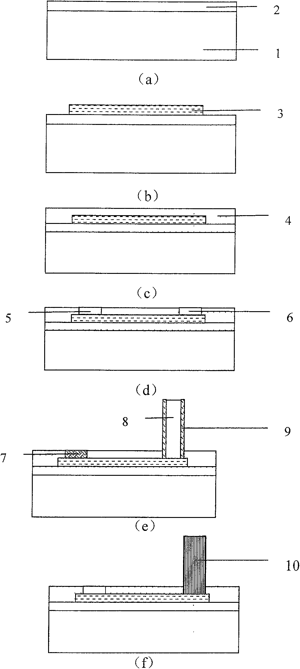 Method for manufacturing three-dimensional nerve microelectrode