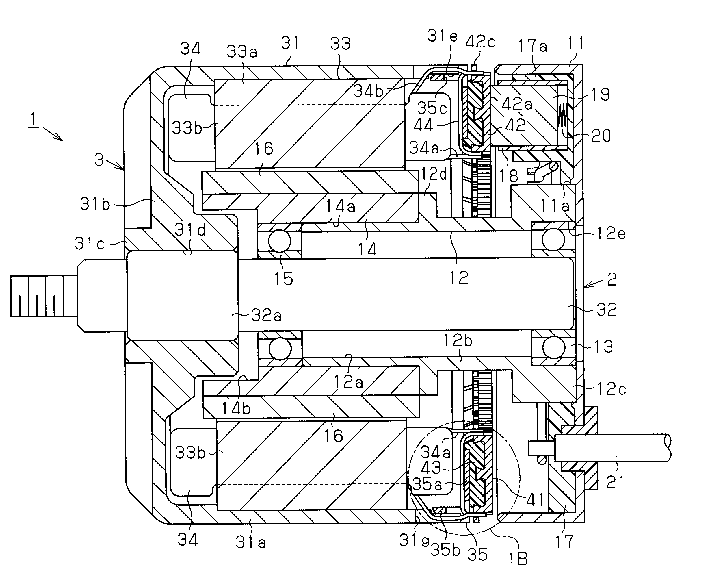 Direct-current motor and manufacturing method for the direct-current motor