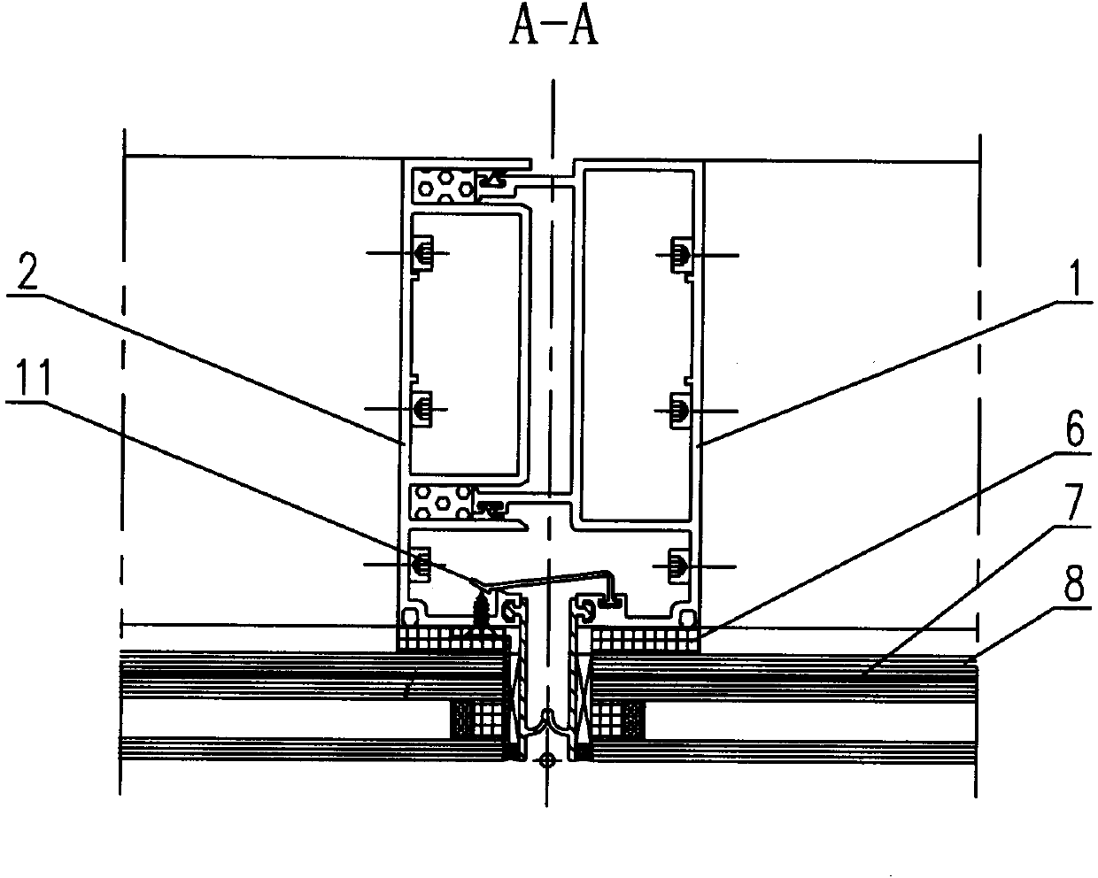 Hurricane-resistant unitized curtain wall