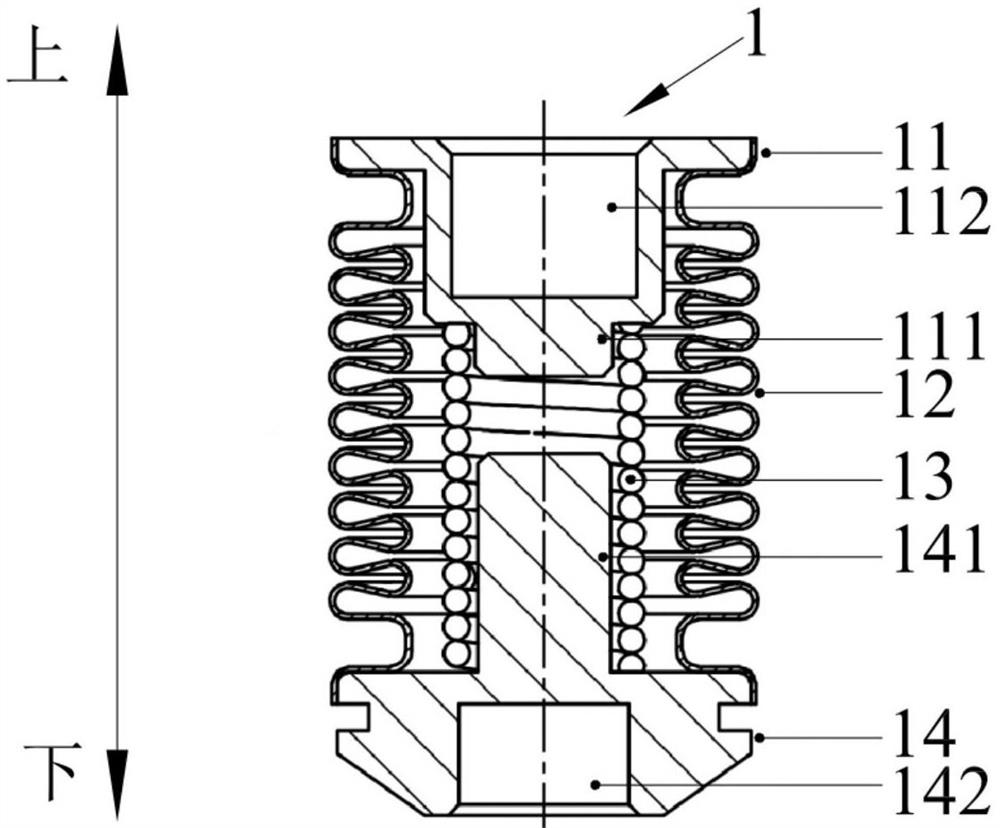 Corrugated pipe for electric control valve