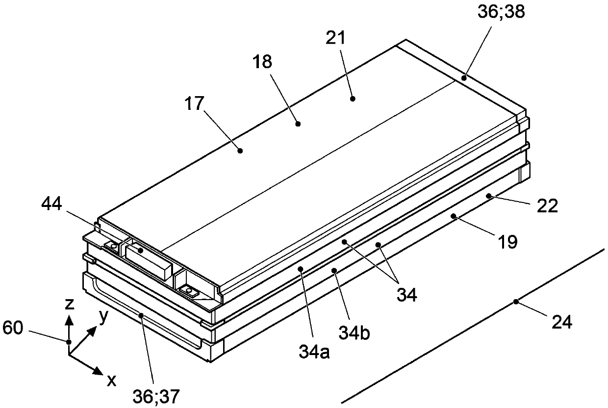 Storage battery module housing for traffic tool