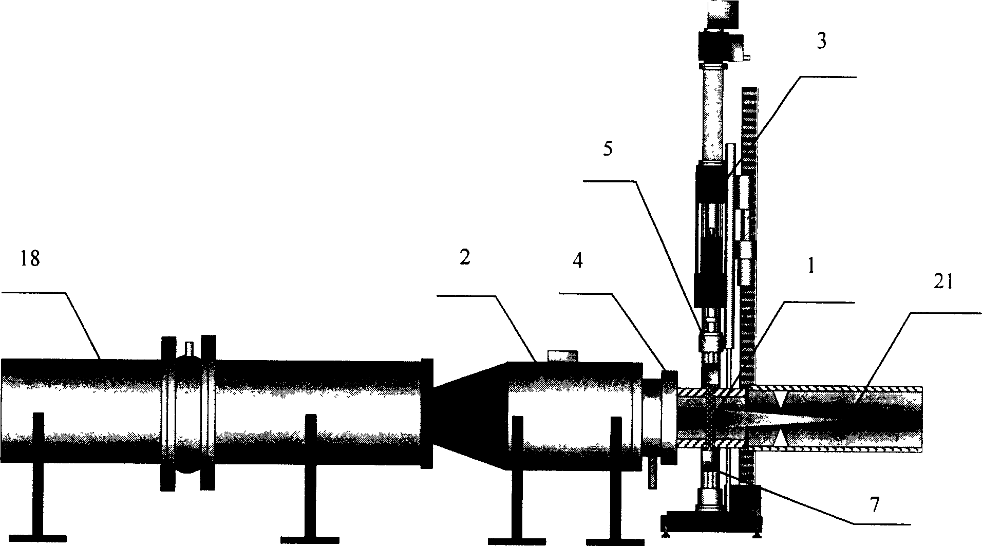 Aeroengine materials hot end environment experimental simulation method and device