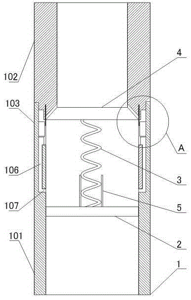 Bolt type gas pressure reducing and regulating pipe