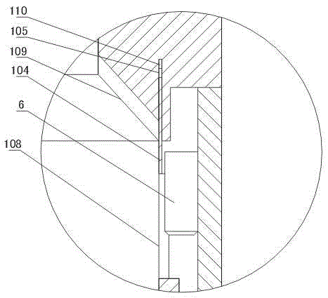 Bolt type gas pressure reducing and regulating pipe