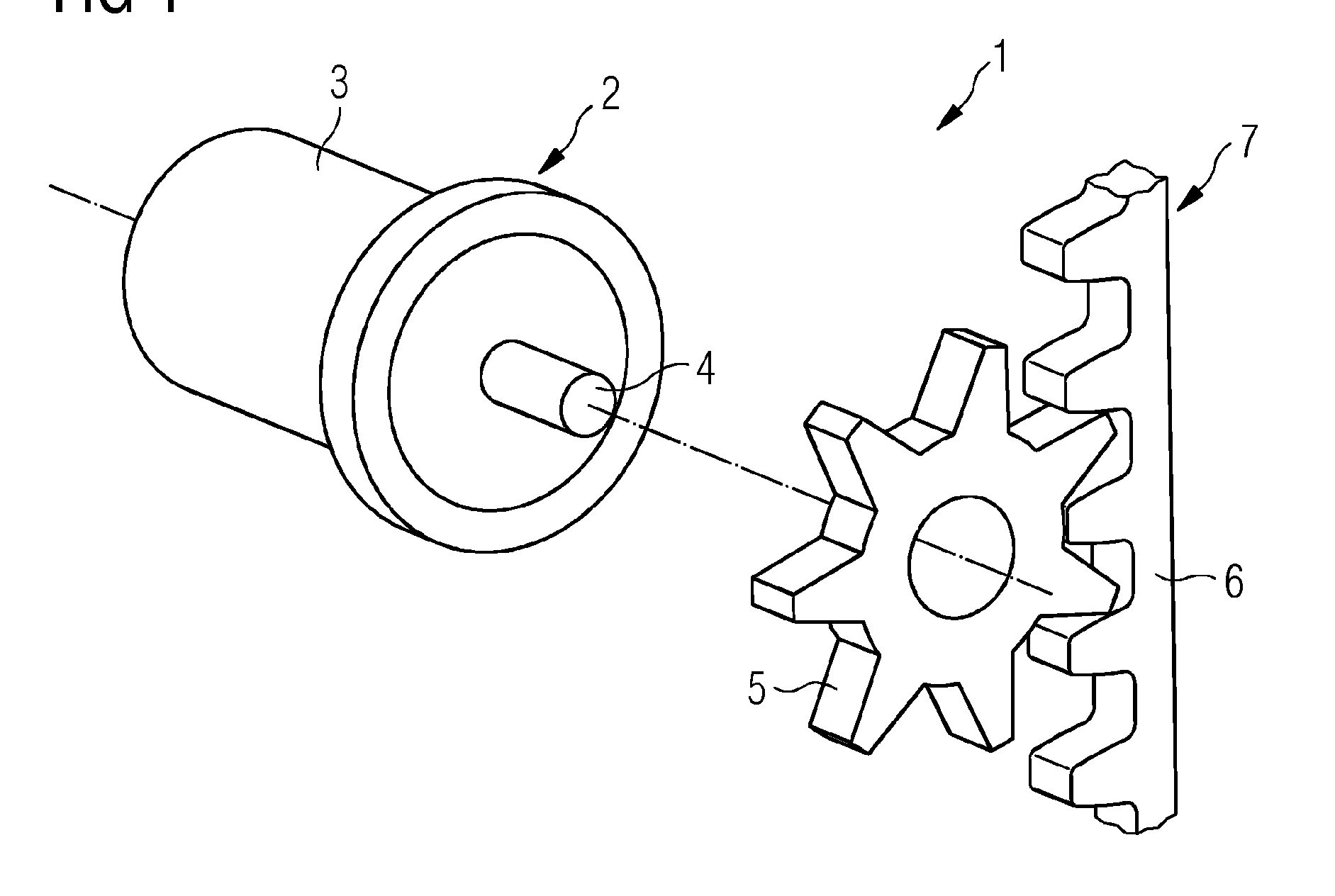 Lifting/skidding device with a permanent magnet synchronous motor