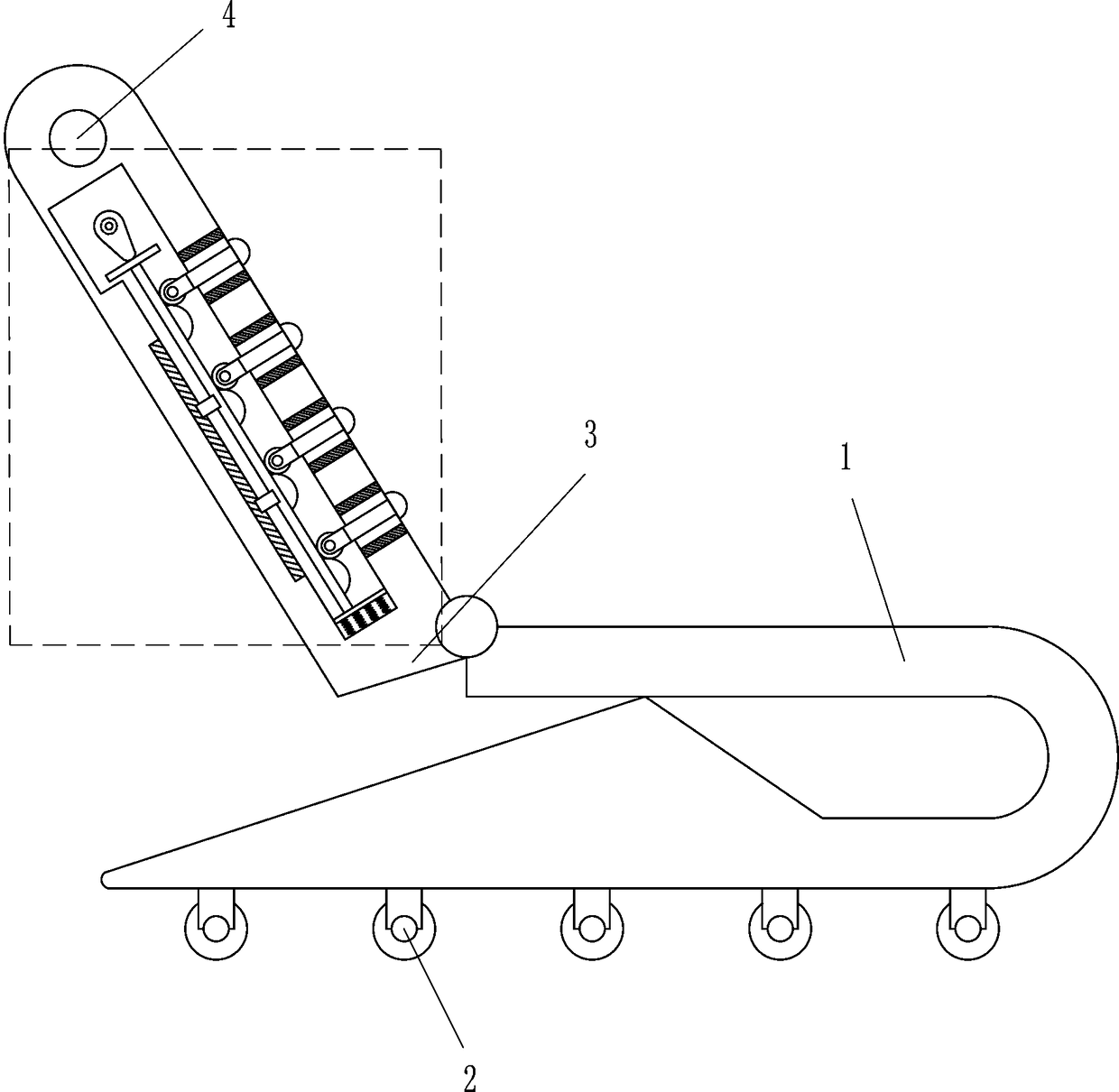 Nursing reclining chair with massage function