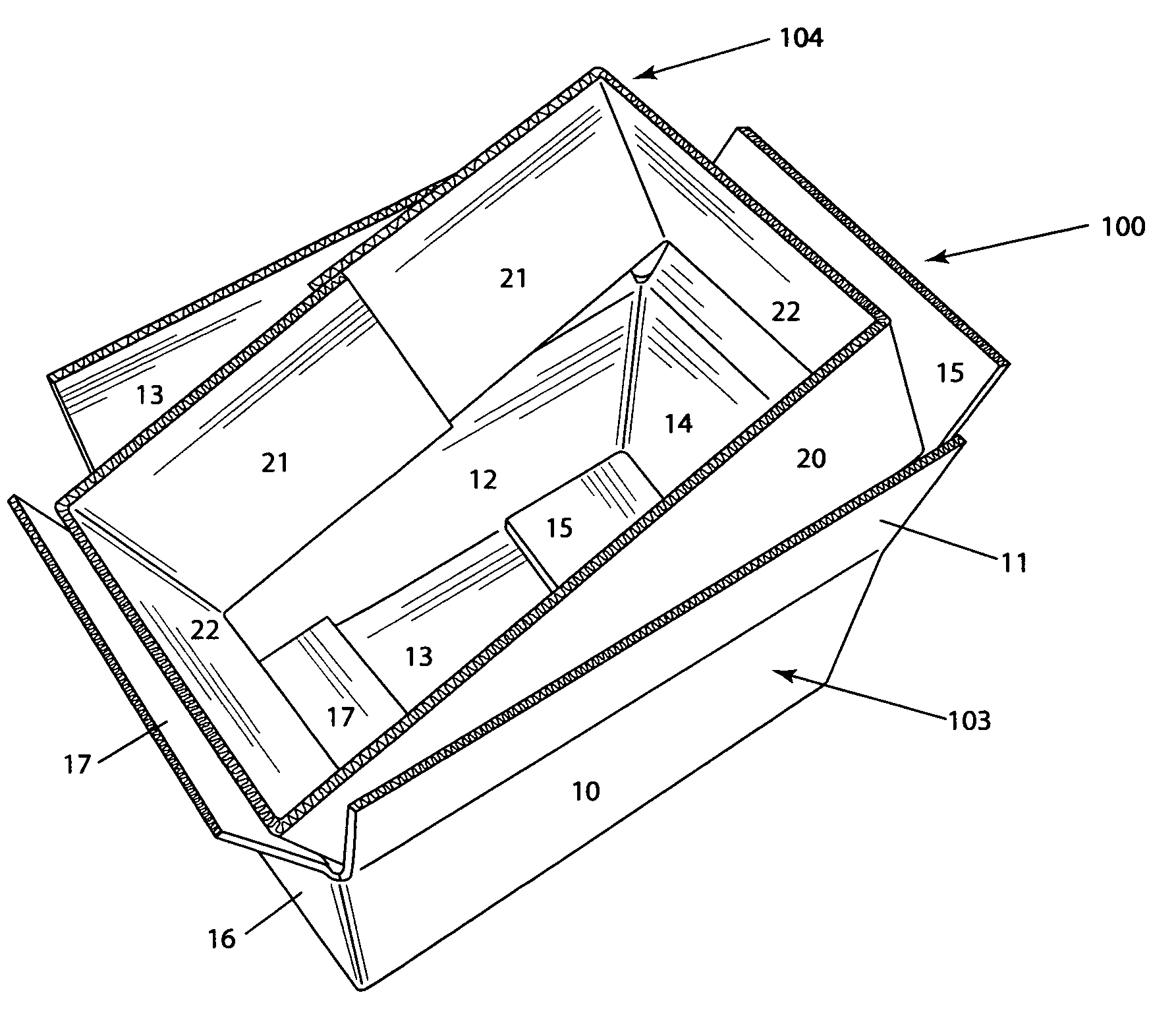 Sustainable coated corrugated fiberboard container