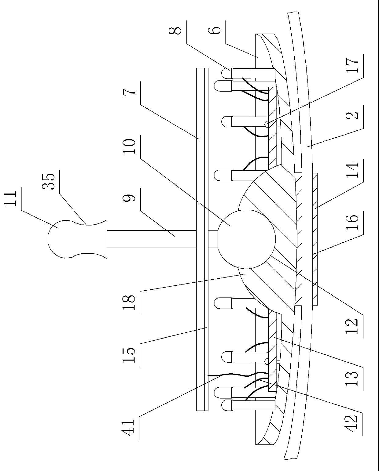 Muscle force rehabilitation training device for oral and maxillofacial regions of human bodies