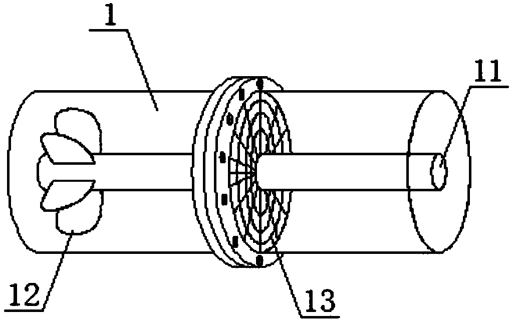 Sewage filtering treatment device