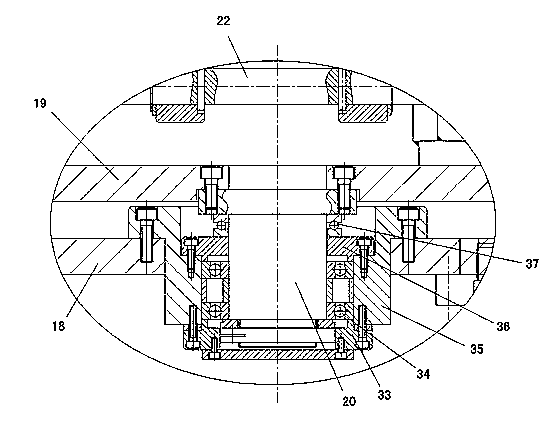 Two-position workpiece detecting mechanism capable of being rotated and lifted