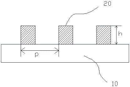 Visible light broadband absorption structure and preparation method thereof