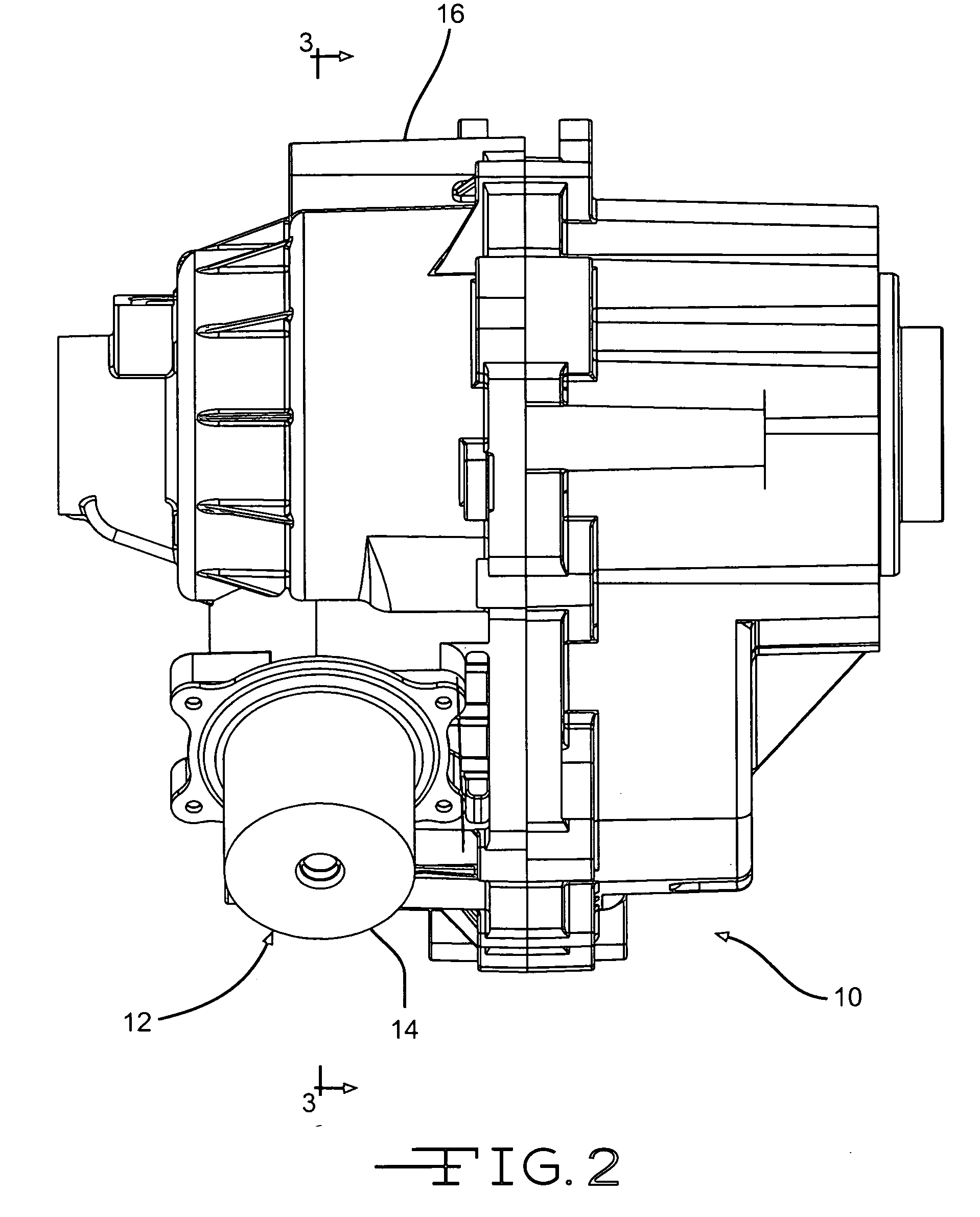 Transfer case with moving coil clutch actuator operator