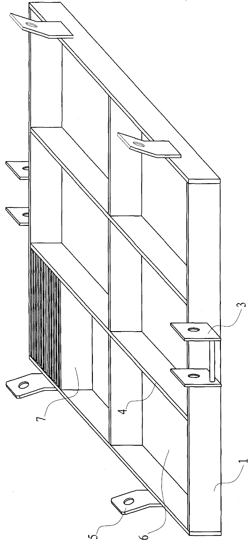 Method for manufacturing box counterweight of crane without surface bulges