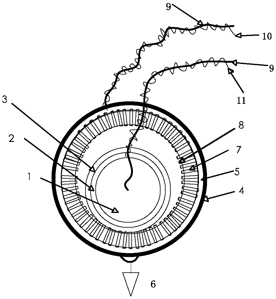 Water surface self-powered signal transmitting device