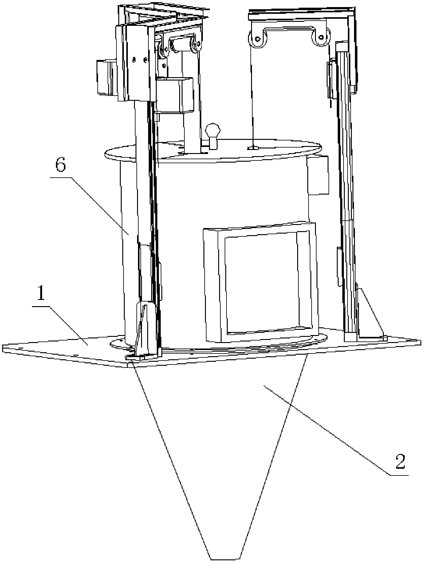 Testing machine for safety belt dust