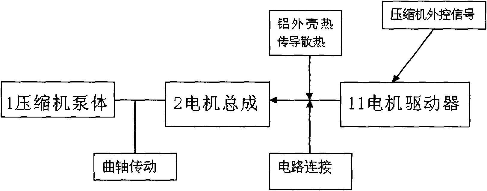 Motor compressor for vehicle air conditioner