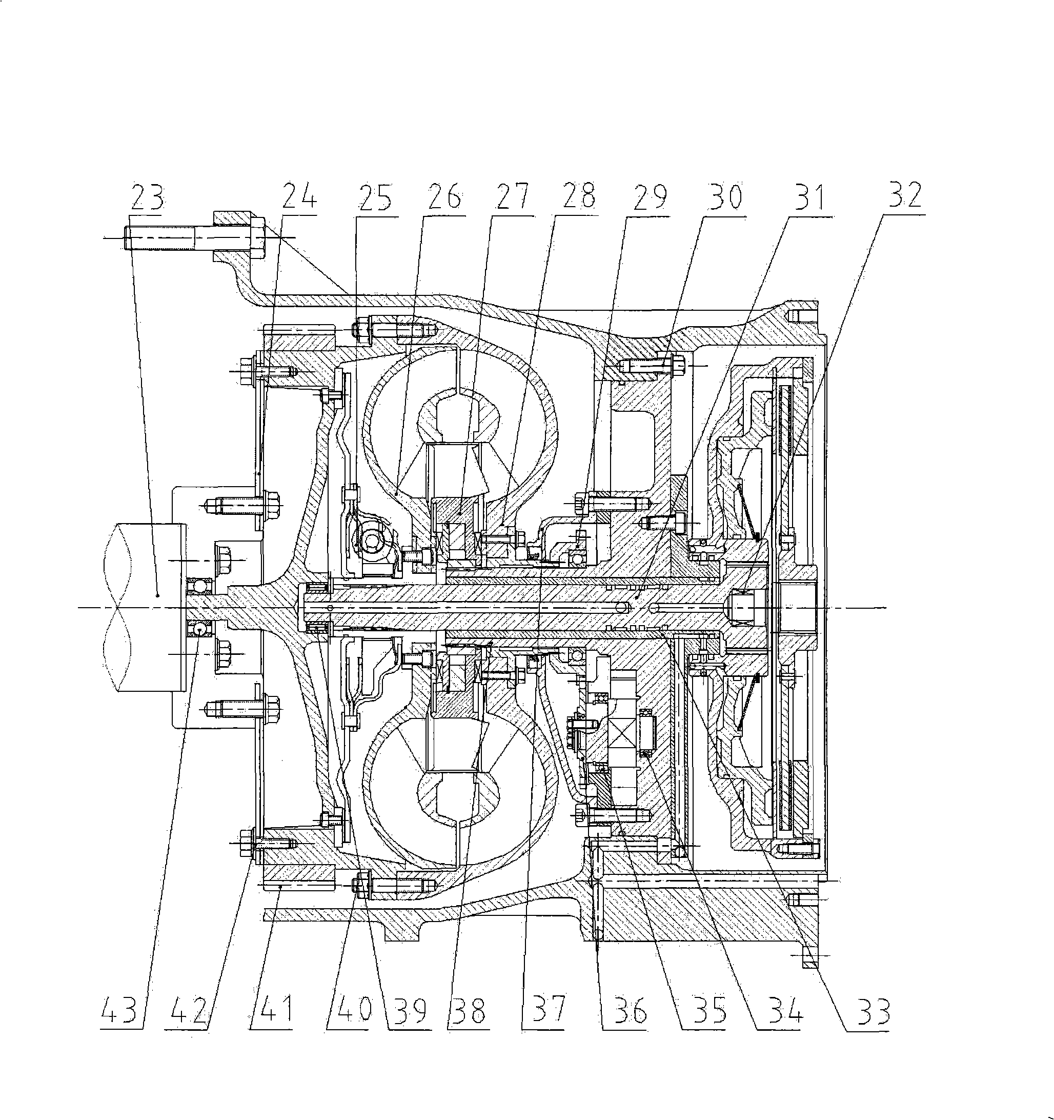 Hydraulic mechanical type automatic gear shifting system