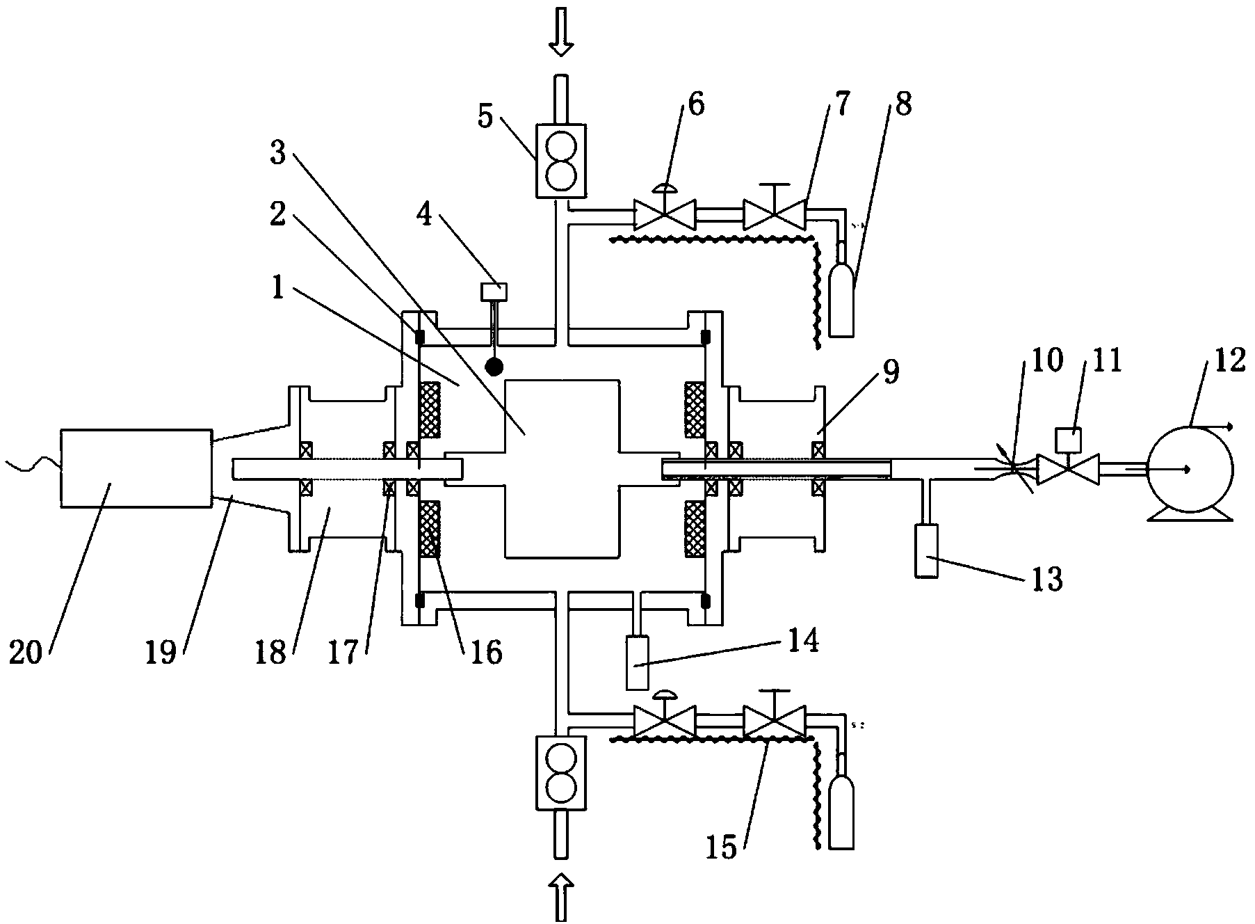 Device and method for surface modification of micro-nano particles