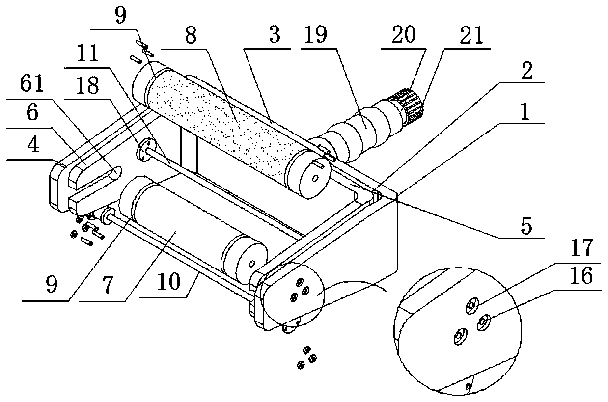 Medical narcotic application device for surgery