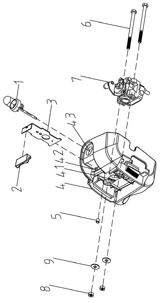 Air filter choke valve device of gasoline engine