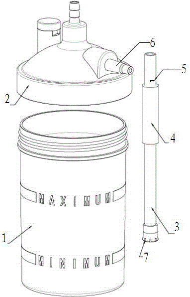 Intelligent passive oxygen supply and humidifying device used for oxygen making machine and oxygen supply system