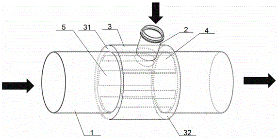 Mixing device for vehicle engine exhaust gas recirculation (EGR)