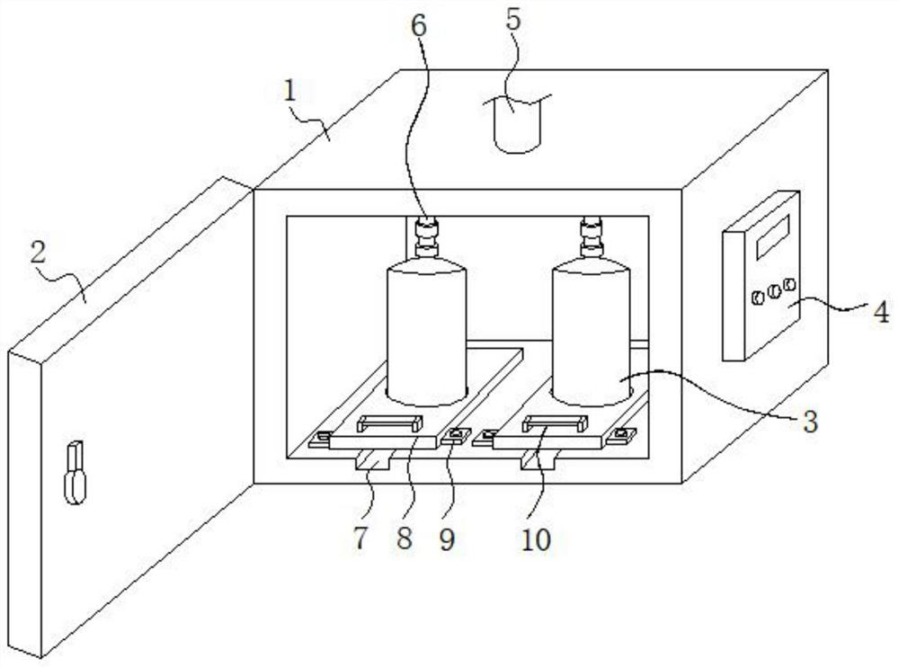 Low-nitrogen gas intake control device for production of cement rotary kiln