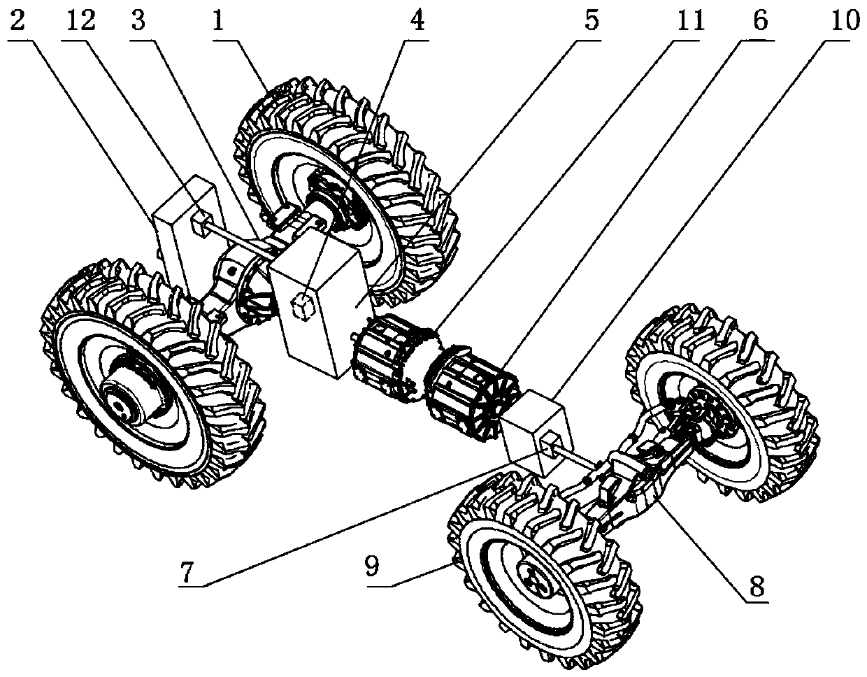 Dual-power driving system configuration for electric tractor