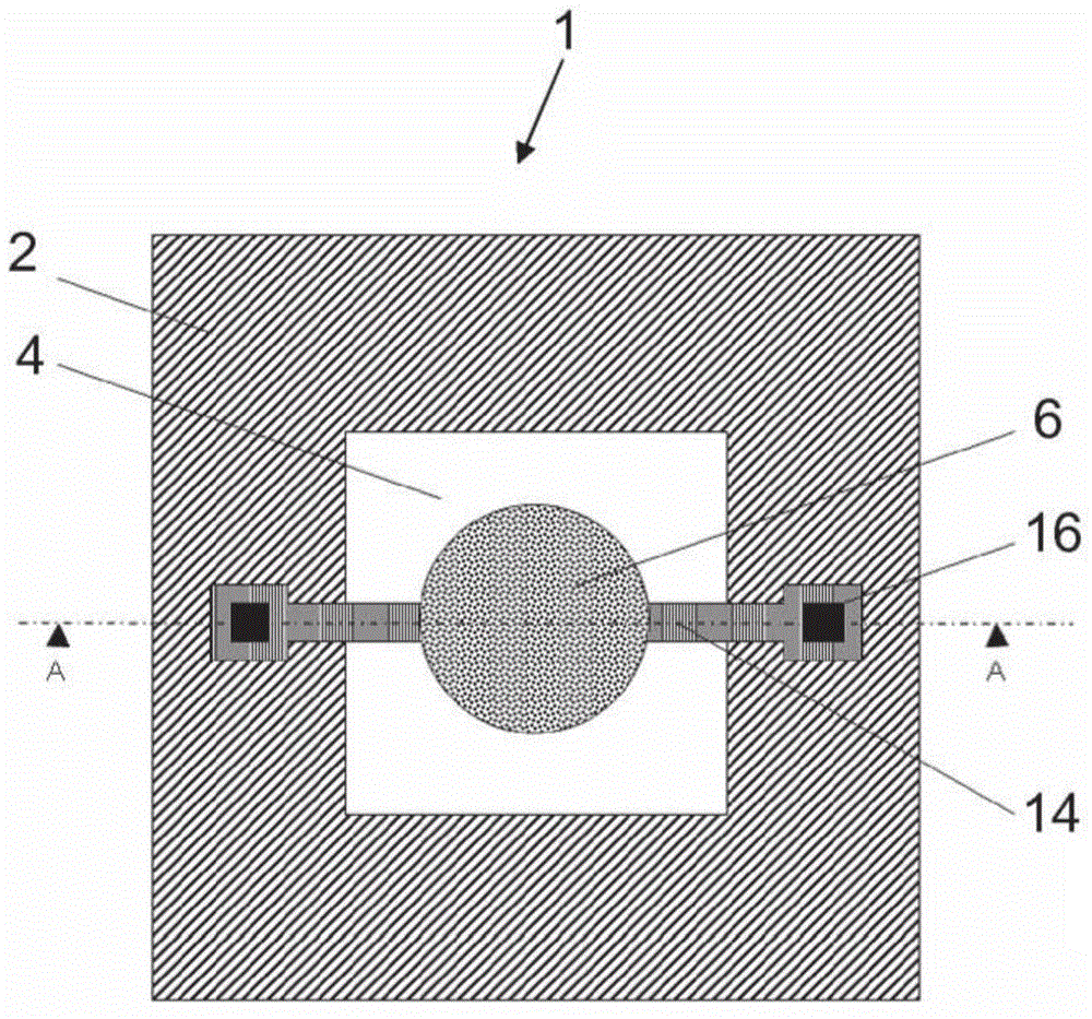 Micro-hotplate device and sensor comprising such micro-hotplate device