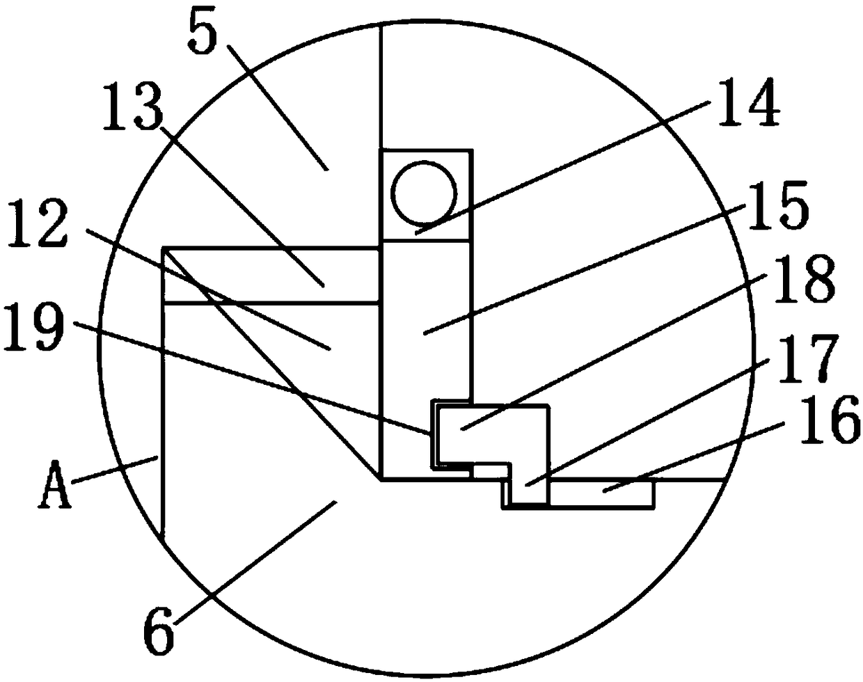 High-efficiency waste gas treatment device of wooden furniture processing spray booth