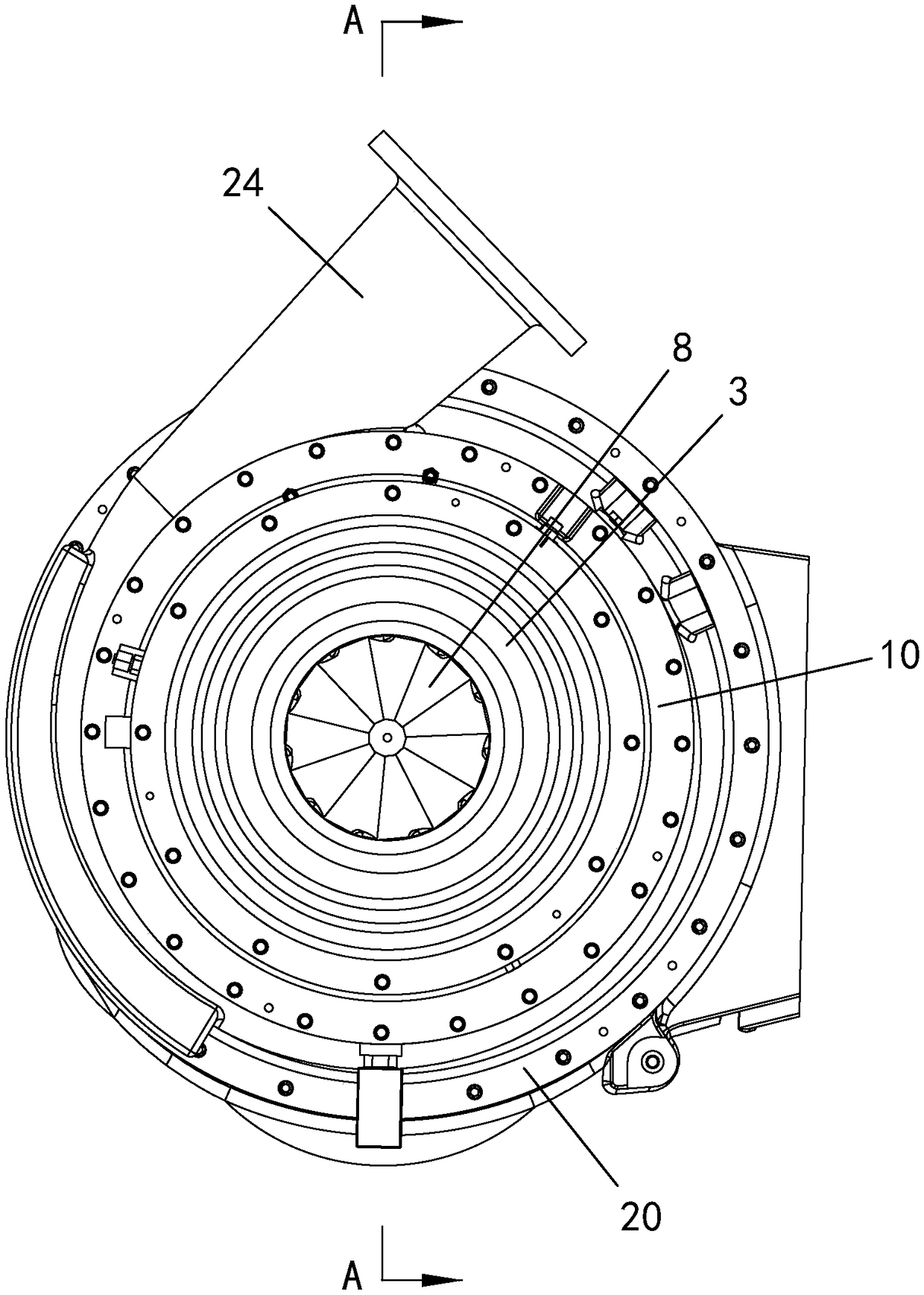 Air inlet accurate control and sealing monitoring system of centrifugal compressor