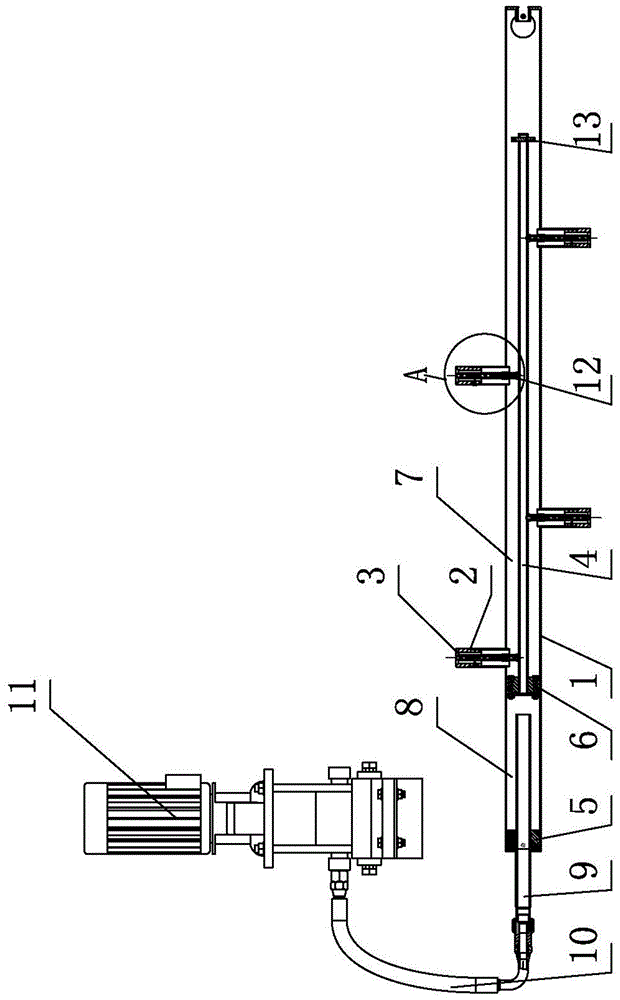 Sewage suction device for filter for agricultural irrigation