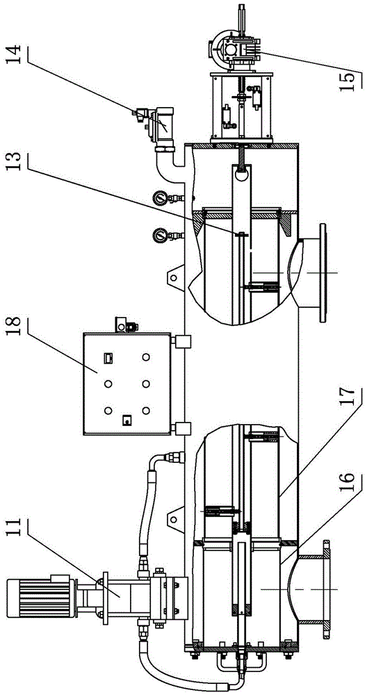 Sewage suction device for filter for agricultural irrigation