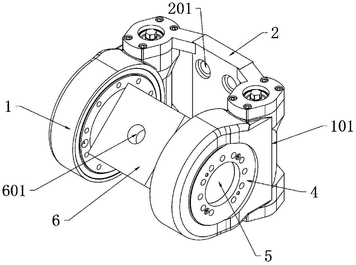 Solar photovoltaic main shaft bearing structure