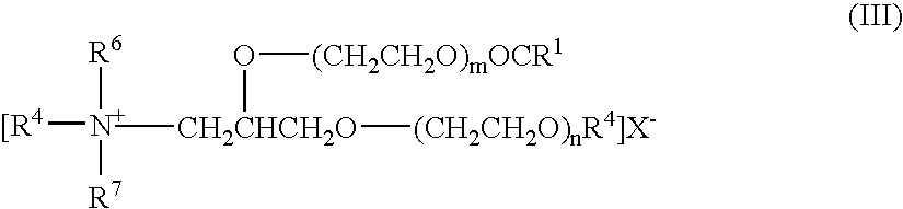 Use of cationic preparations