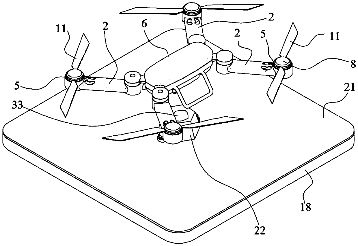 Vehicle-mounted multi-rotor unmanned aerial vehicle charger