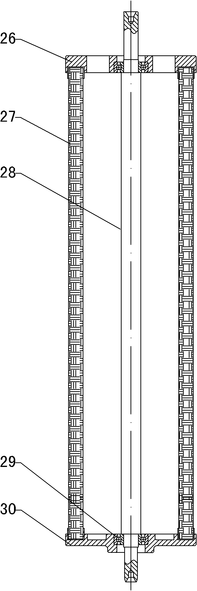 Automatic back flush and liquid absorption filter