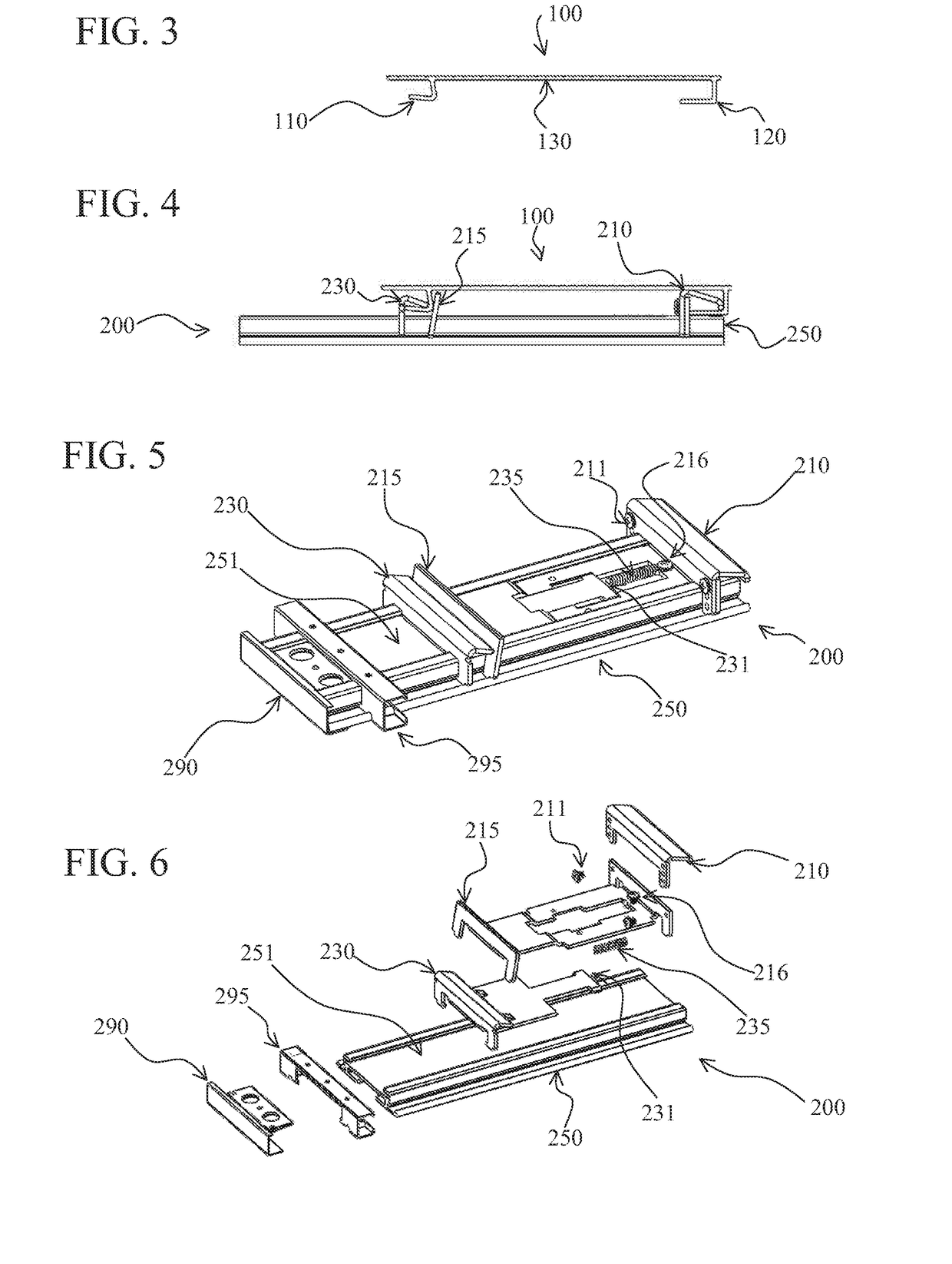 System for mounting, accessing, moving and folding away articles on, under or along a surface