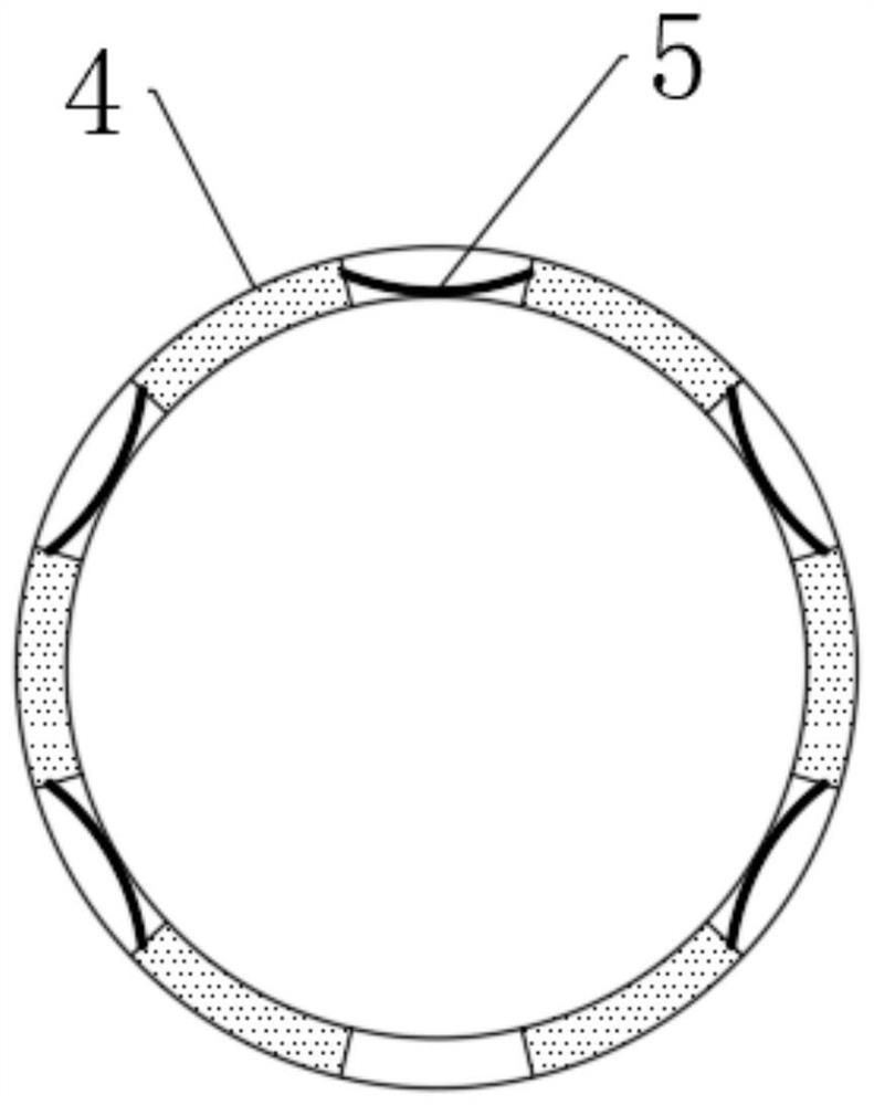 Gap forming type hardened soil treatment method