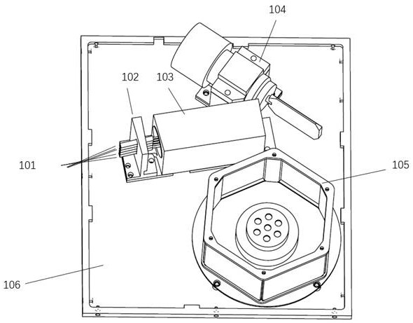 Laser transmitting and receiving scanning device and laser radar system