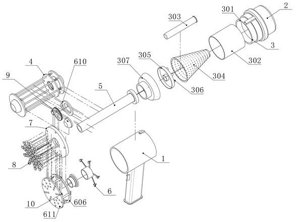 Sunflower pollen collecting device