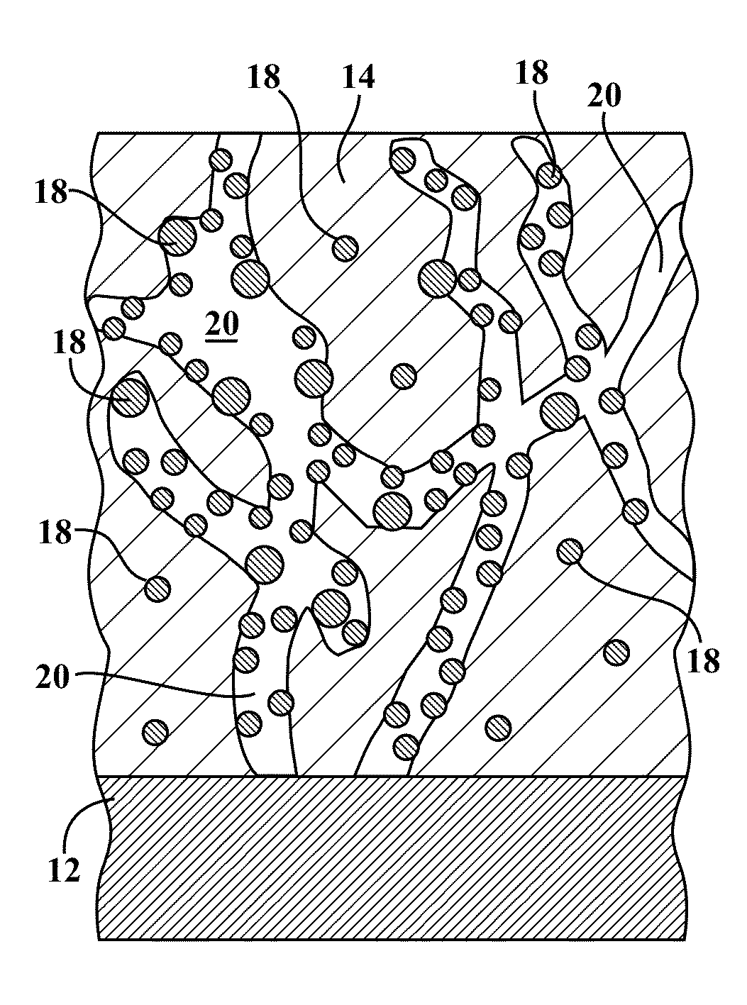 Metal hydride alloy with catalyst particles and channels