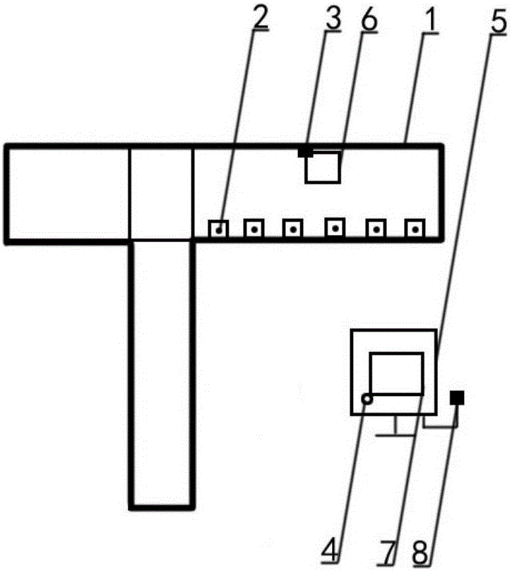 Fulcrum spacing regulation control device for horizontal rail window cleaning machine