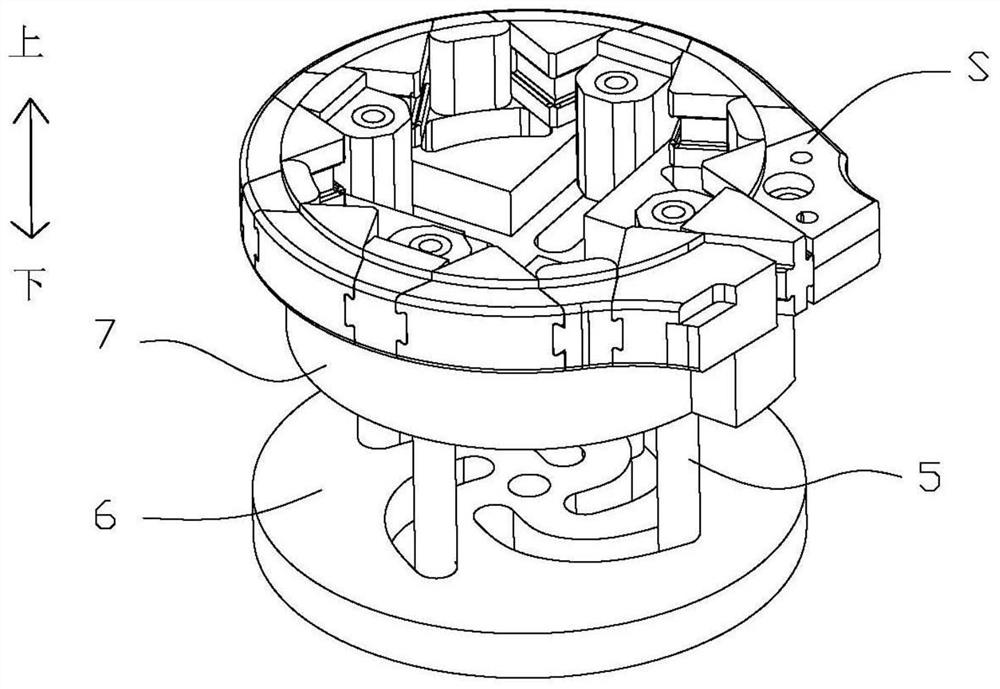 Shrinkage mold core structure capable of horizontally shrinking and free of material shortage on edge