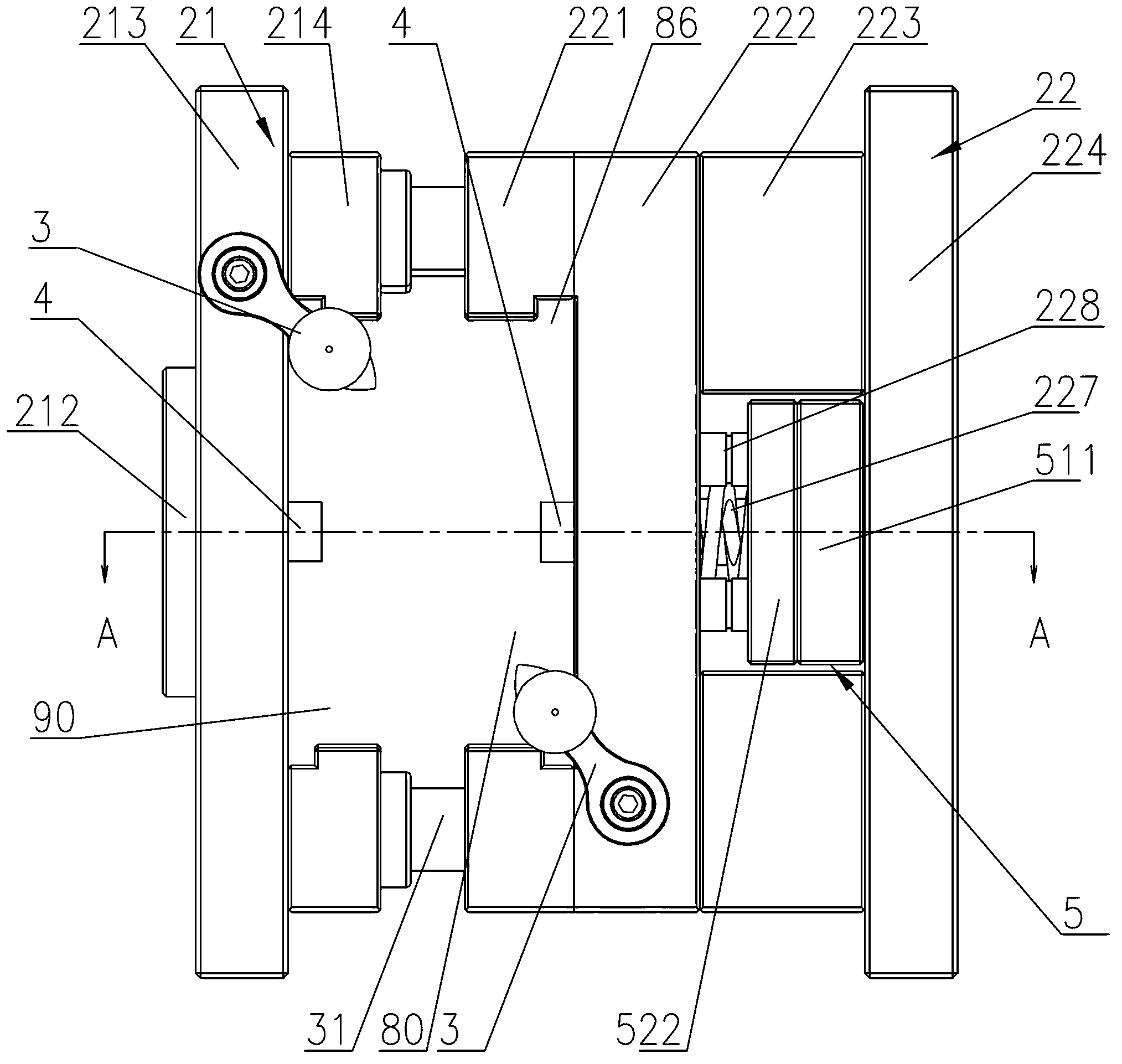 Injection mould with rapidly-replaced mould cores