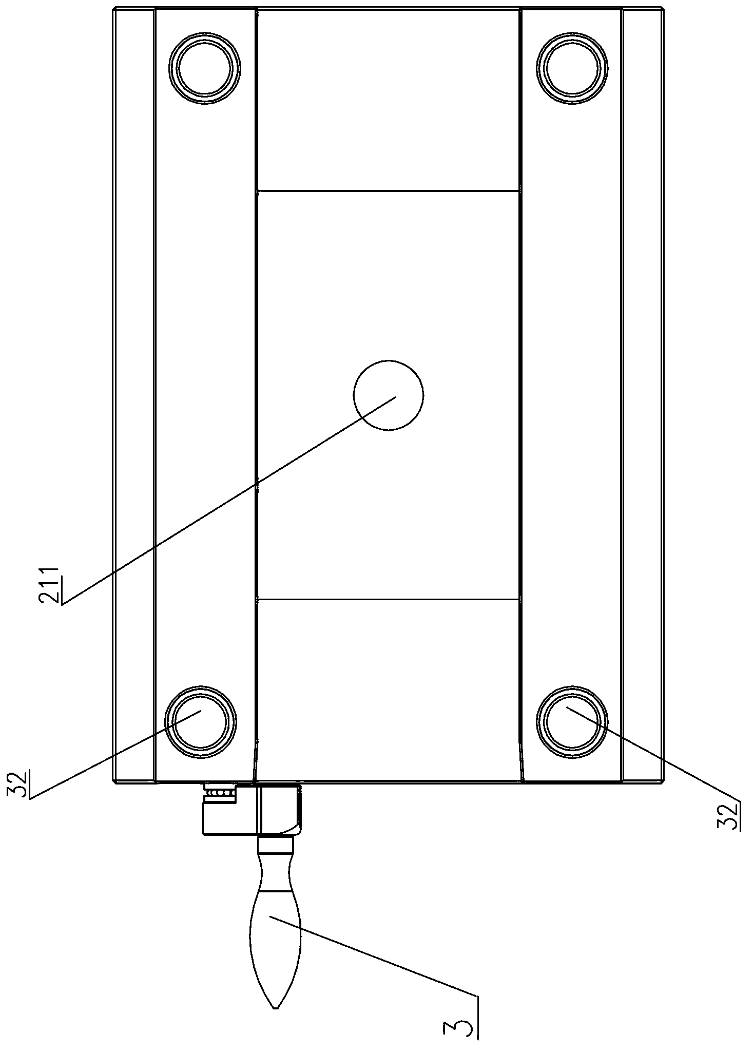 Injection mould with rapidly-replaced mould cores