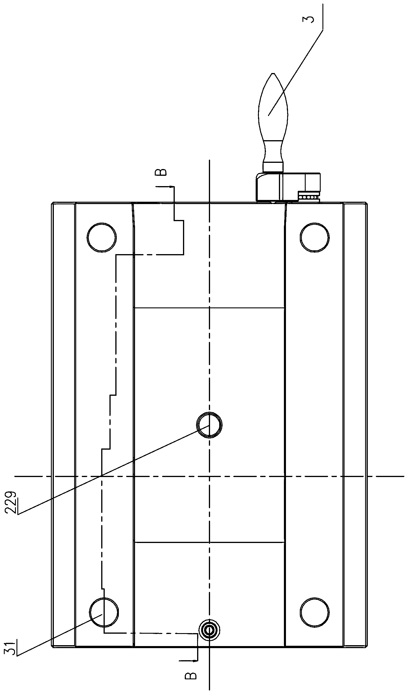 Injection mould with rapidly-replaced mould cores