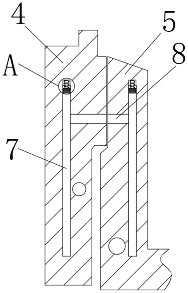 H-shaped sealing device for split of small steam turbine of water feeding pump of thermal power plant