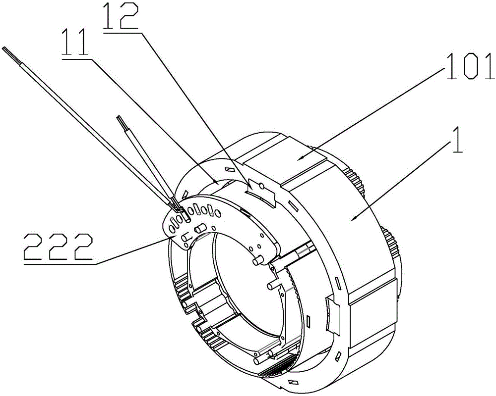 Motor stator apparatus